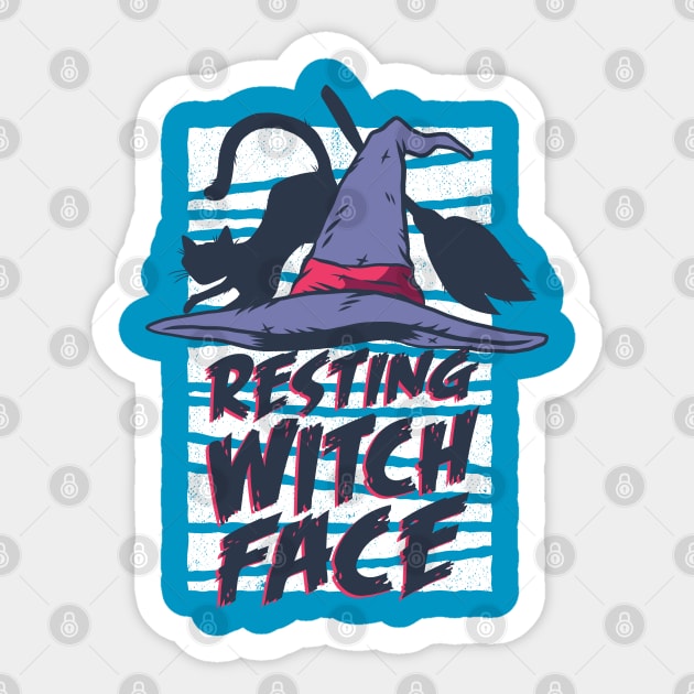 Resting Witch Face Halloween Comedy Sticker by madeinchorley